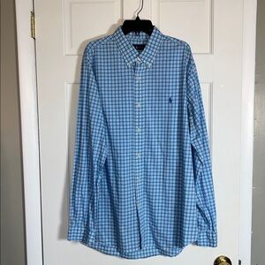 Ralph Lauren men’s blue plaid shirt size XLTG